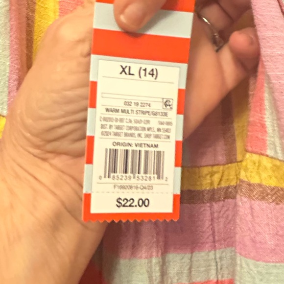 2 Cat & Jack Maxi dress multi color NWT MWOT L 14 - Picture 5 of 5